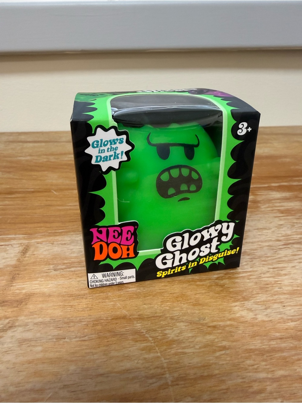 NeeDoh Glowy Ghost Green Glow-in-the-Dark  Toy